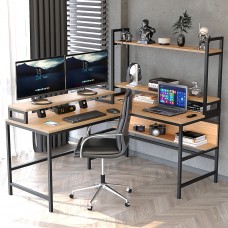 L masa ,Raflı L Şekilli Ofis Masası 630-E